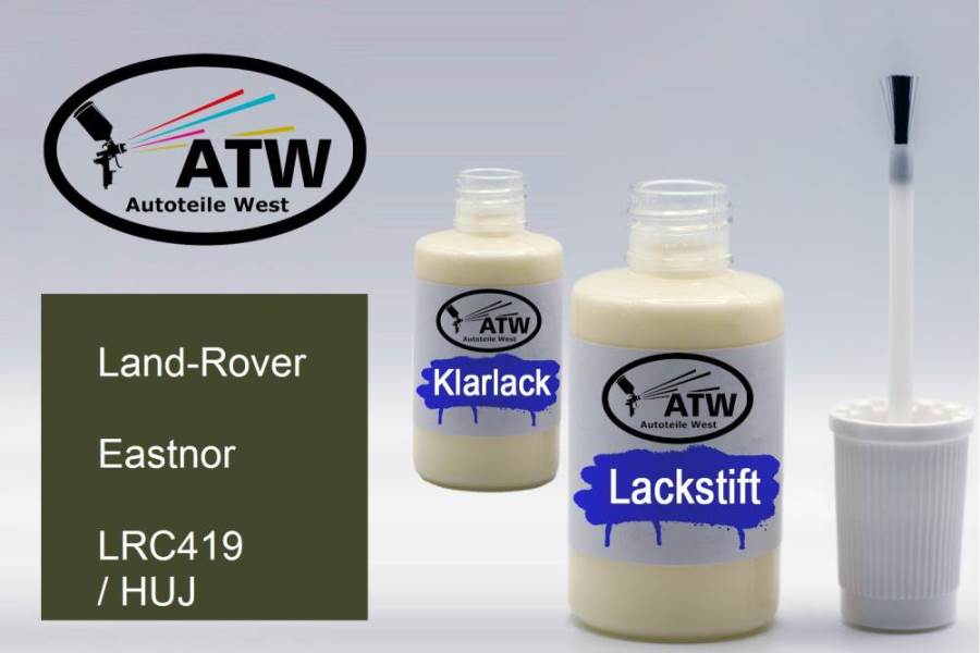Land-Rover, Eastnor, LRC419 / HUJ: 20ml Lackstift + 20ml Klarlack - Set, von ATW Autoteile West.